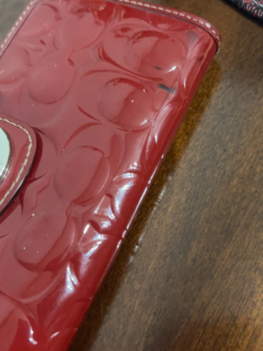 Coach glossy patent